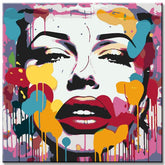 Monroe in Banksy Style Painting by Numbers